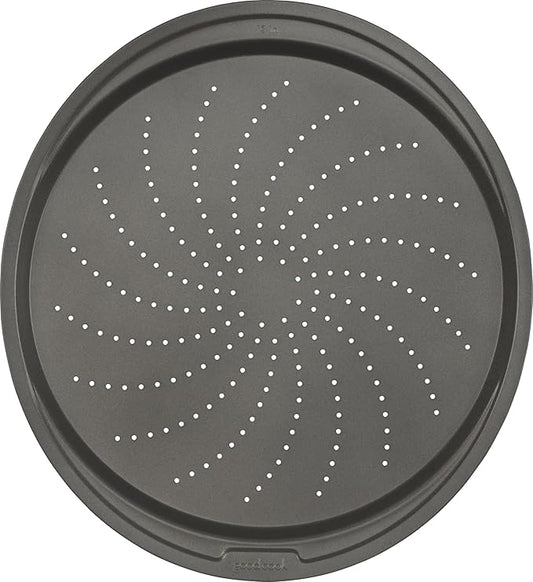GoodCook Everyday Nonstick Steel Pizza Crisper, 13", Gray