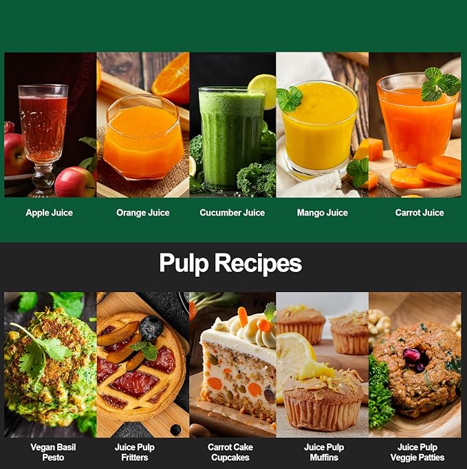 Panana Juicer Centrifugal Juicer Machine, Juicer with 1000W Motor, Dual Speed Juice Maker for Fruit, Vegetables, Exlarge 3" Feed Chute, BPA-Free