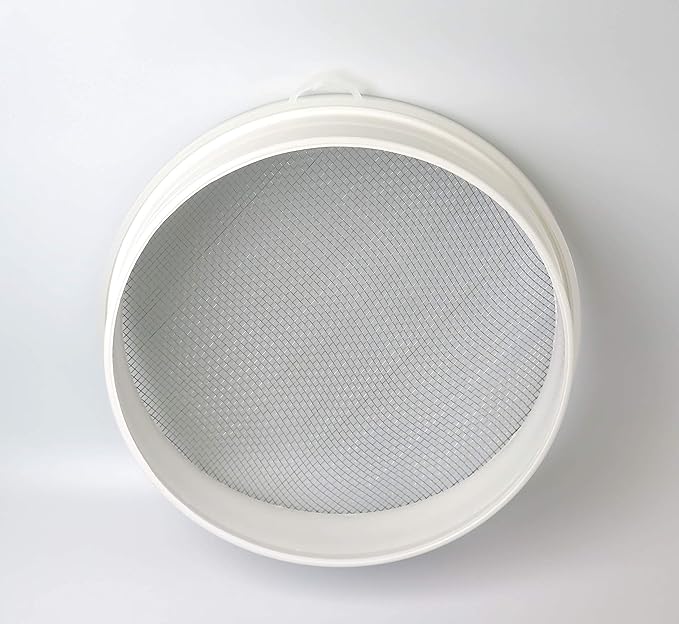 Tredoni 23cm/9" Couscous Sieve Strainer - Plastic Sieve Sifter, Stainless Steel 3mm Mesh, Multicolor
