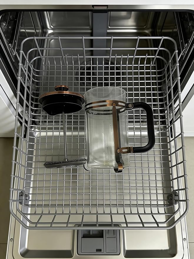 French Press Coffee Maker 34 oz , 304 Stainless Steel Double Mesh Filter, Borosilicate Glass, Heat-Resistant, BPA-Free, Large Capacity for Family & Office, Great Gift