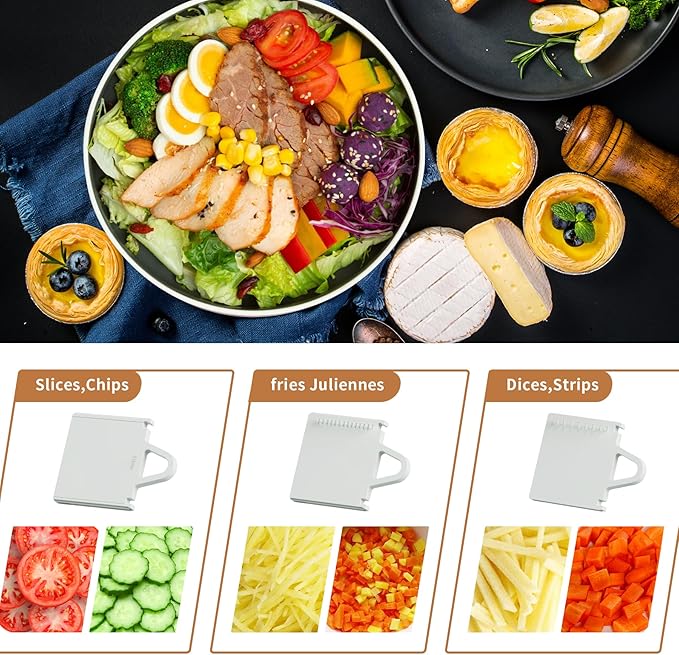 Mandoline Slicer Safe Multifunctional Dicer Adjustable Commercial Slicer Machine Stainless Steel Chopper