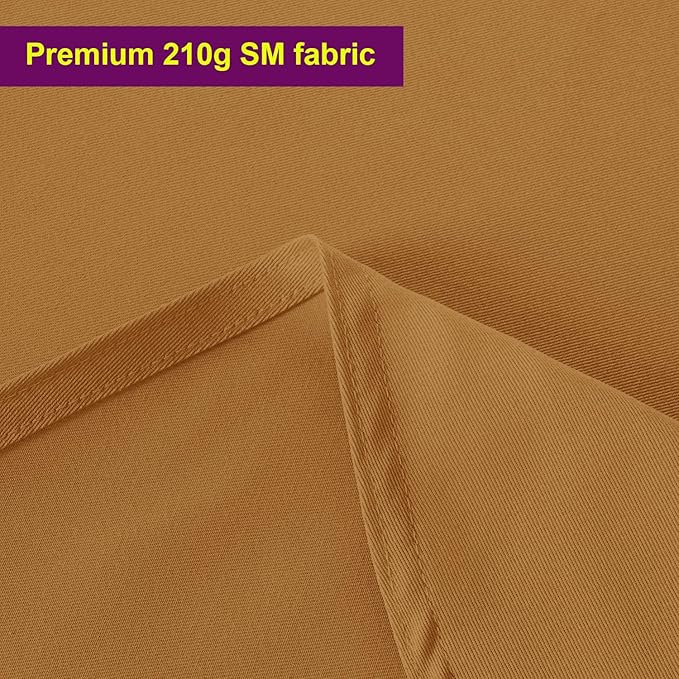 Obstal 210GSM Rectangle Table Cloth - Heavy Duty Water Resistance Microfiber Tablecloth, Decorative Fabric Table Cover for Outdoor and Indoor Use (Coffee, 60 x 102 Inch)