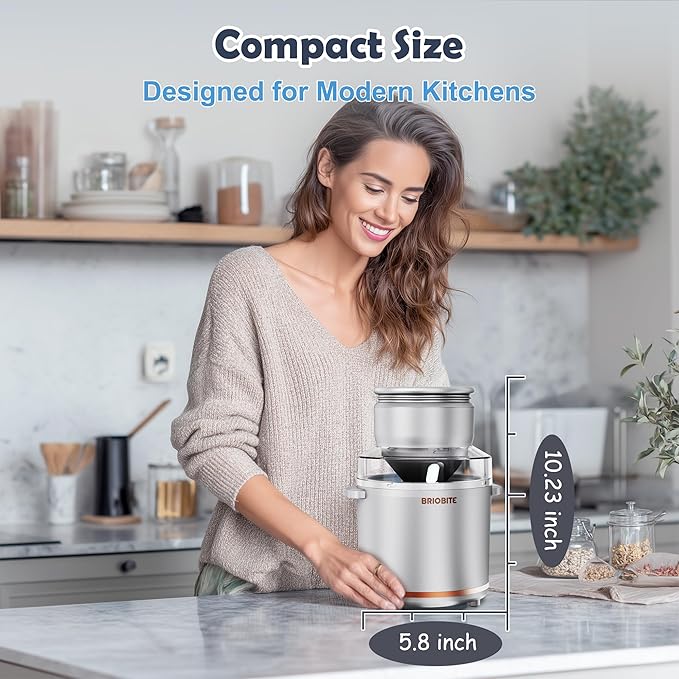 1.1 Quart Ice Cream Maker – Electric Ice Cream Machine for Gelato, Milkshakes & Sorbet,Perfect for 2-3 Servings, Easy to Use & Clean,Silver