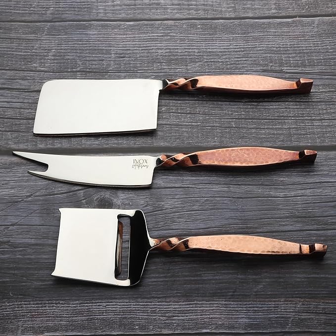 INOX artisans Twisted Urban Cheese Knife 3 Pc. Set