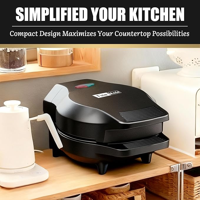 Mini Stuffed Pancakes Maker, Electric Ebleskiver Poffertjes Maker Pan, Danish Pancakes Maker, Cake Pop Maker, Bake 7x 2'' Ebelskivers without any Flipping operation