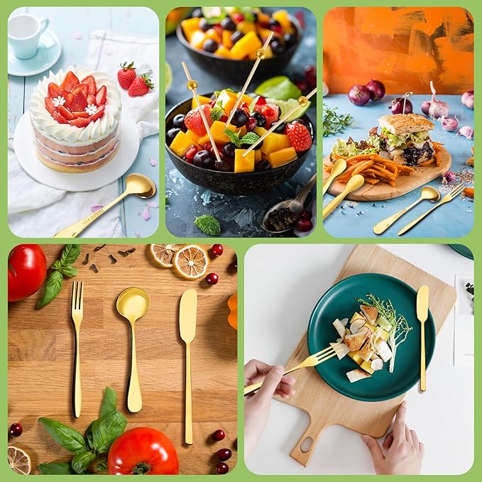 94 Pcs Charcuterie Board Accessories, Stainless Steel Cheese Spreaders Forks Spoons Mini Serving Tongs Honey Dippers Sauce Cups Toothpick Flags Charcuterie Utensils for Pastry Making, Gold
