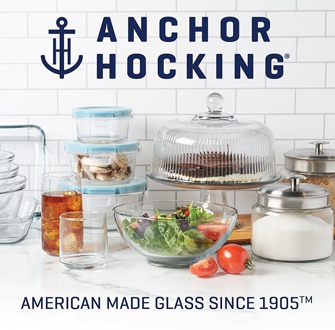 Anchor Hocking Fern Green Brockhill Drinking Glasses (16-Pieces, 12-ounce and 18-ounce, dishwasher safe)