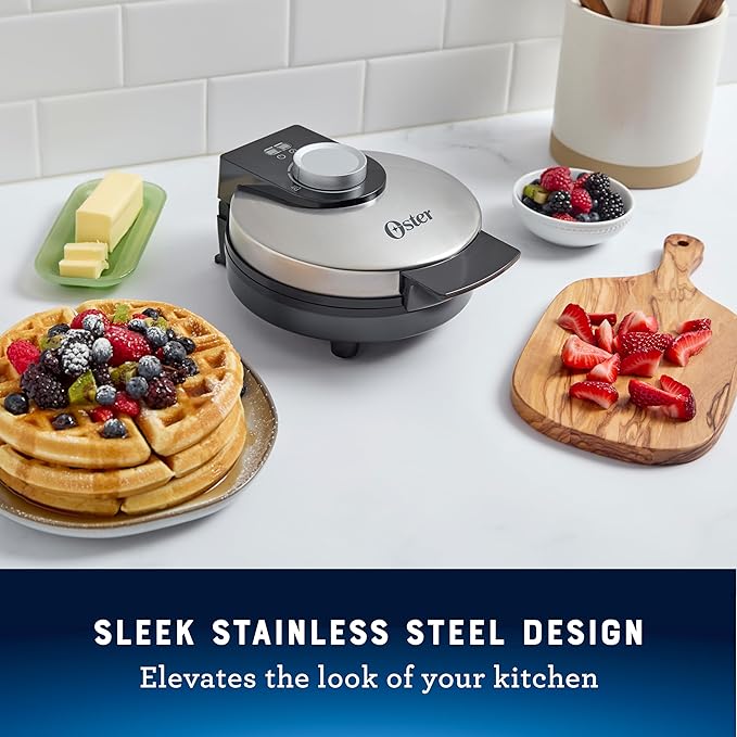 Oster® Nonstick Belgian Waffle Maker, Nonstick Ceramic Waffle Iron