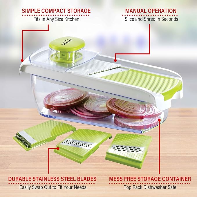 Brentwood KA-5040G Food Slicer, standard, White