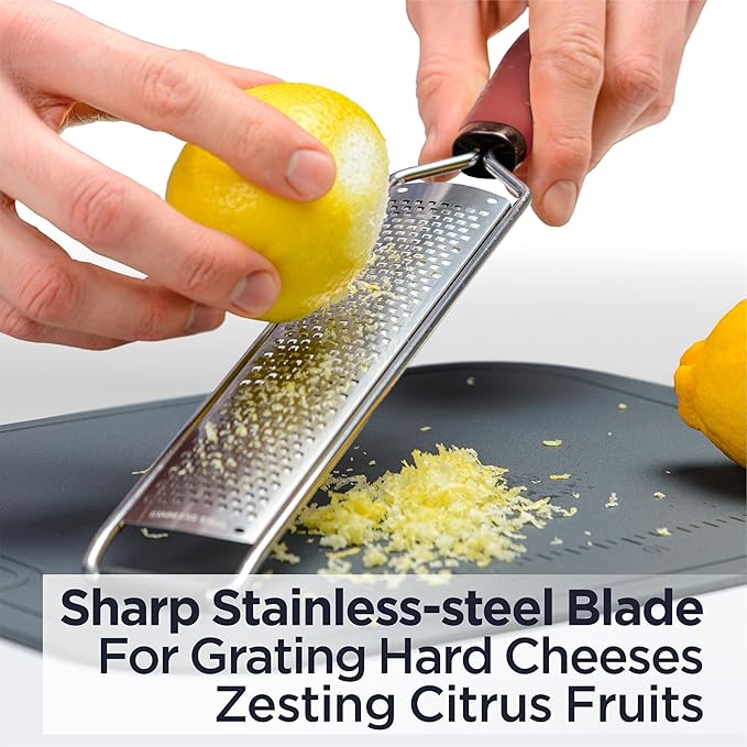 Deiss PRO Lemon Zester Deiss PRO Premium Swivel Vegetable Peeler Deiss Lux Heavy Duty Pizza Cutter With Wheel Slicer