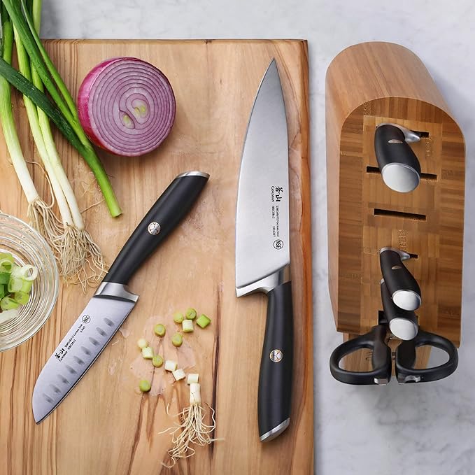 Cangshan L Series 7-Piece Knife Block Set, Forged German Steel, 1026603