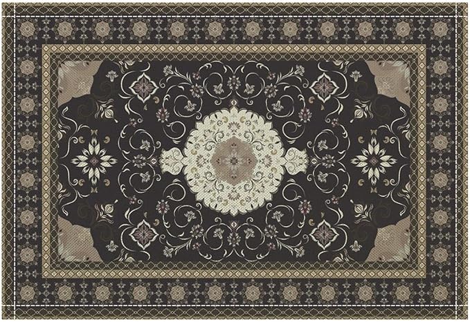 Ethnic Placemats Set of 4 Persian Bohemian Floral Art Printed Dining Table Mats for Restaurant Home Kitchen Holiday Picnic Party Decor 12x18in