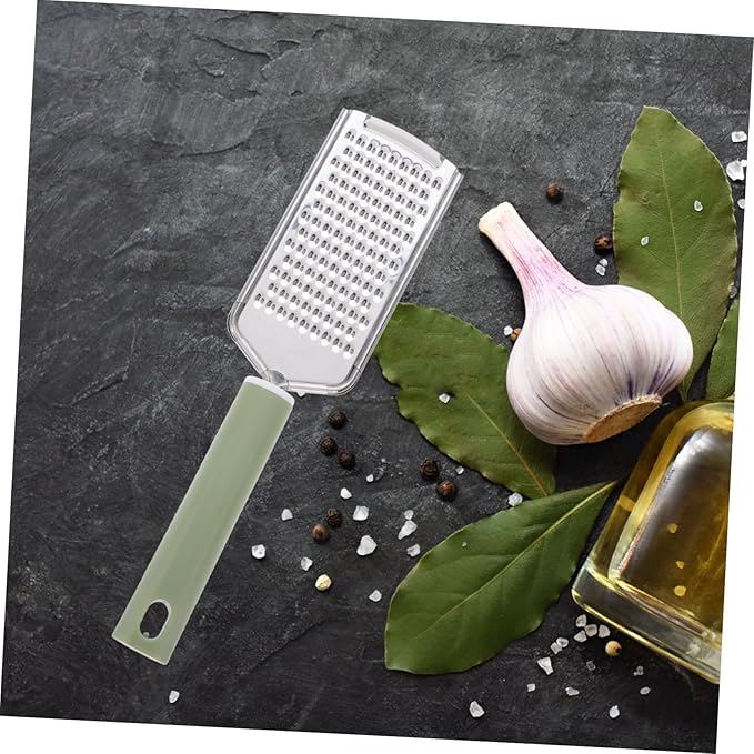 Garlic Cheese Shredder Handheld Cheese and Spice Lid Cheese Grader Fruit Potato De Lemon Green