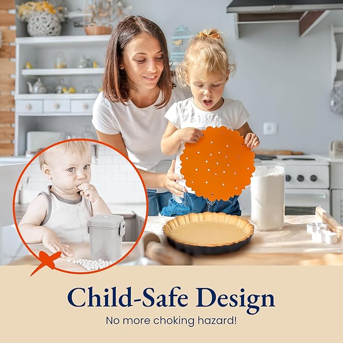 Patz&Patz All-in-One Fluted Tart Pan 9 Inch Removable Bottom Set with Patented Silicone Crust Shaper & Pie Weight - Quiche Baking Dish & Tart Molds for Baking Fruit Tarts, Pies & Quiches