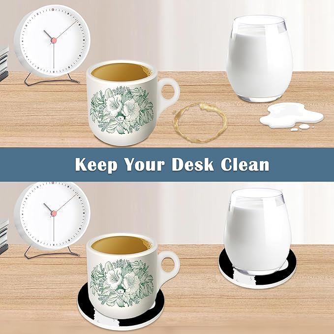 Coasters for Drinks,Set of 4 Absorbent Coasters,Sup Llama Funny Ceramic Coasters with Cork Base,Cup Coaster for Coffee Table Protection,Gifts for Housewarming Birthday - Home and Dining Room Decor