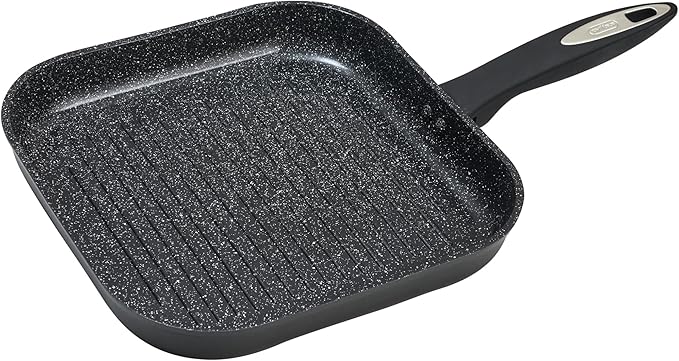 Zyliss Ultimate Ceramic Cookware - Non-Stick Grilling Pan for Healthy Meal Prep - Quick-Heat & Easy-to-Clean - Grill Pan, 10.2 Inches