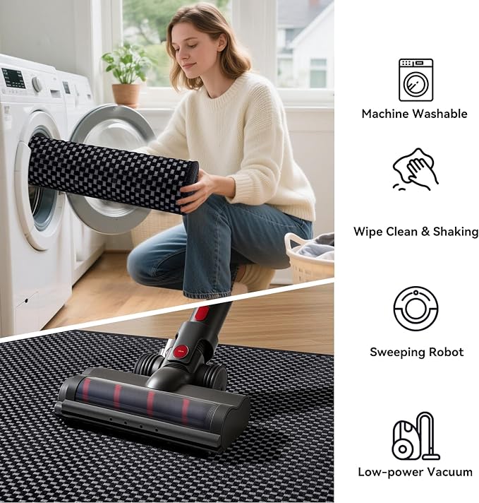 3x5 ft Area Rug Entryway Runner Rug Non Slip Washable, Boho Woven Kitchen Runner Rugs Door Mat Entry Rugs Carpet for Indoor Foyer Backdoor Hallway Floor Bedroom Living Room, Black