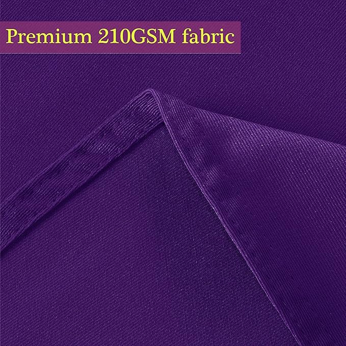 Obstal Round Table Cloth, Oil-Proof Spill-Proof and Water Resistance Microfiber Tablecloth, Decorative Fabric Circular Table Cover for Outdoor and Indoor Use (Violet, 108 Inch Diameter)
