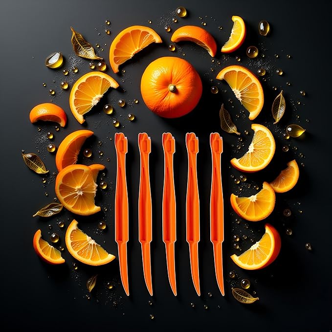5Pcs Plastic Orange Peeler Remover Multifunctional Easy Open Orange Peeler Tool Fast Peeling Knife Citrus Lemon Cutter Fruit Opener Tools,Peelers,Peeling, Grating and Slicing Tools