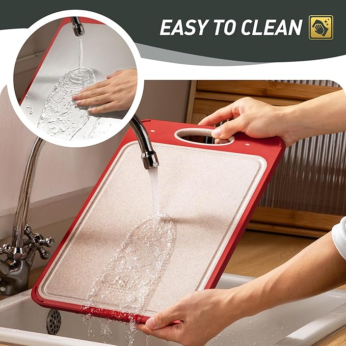 2 in 1 Stainless Steel Cutting Board with Handle Double Sided Steel Large Cutting Boards for Kitchen Gifts Best Mama Mommy Bonus Busy Mom Ever Christmas Xmas Birthday Good Unique Useful Present
