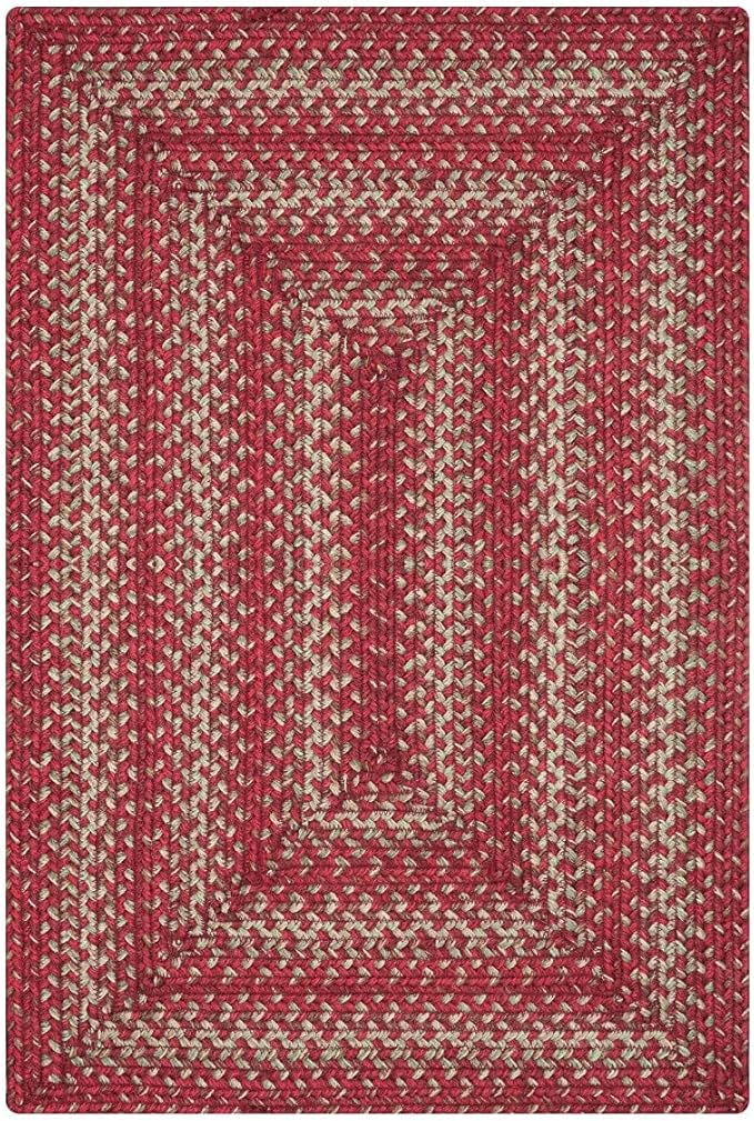 Homespice Apple Pie Braided Rug Runner 22x72 - Country Style Braided Rug Runners for Hallways and Kitchen