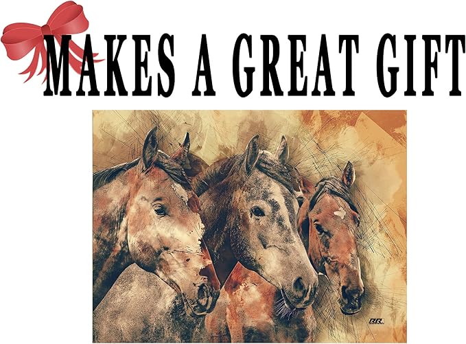 Rogue River Tactical Horse Art Glass Cutting Board Decorative Gift For Mom