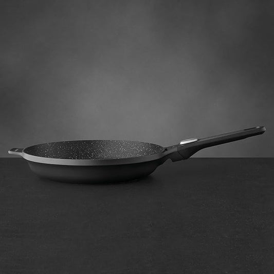 Berghoff GEM Non-stick Fry Pan 12.5", Stay-cool Detachable Handle, Ferno-Green, Non-Toxic Coating, Induction Cooktop Ready