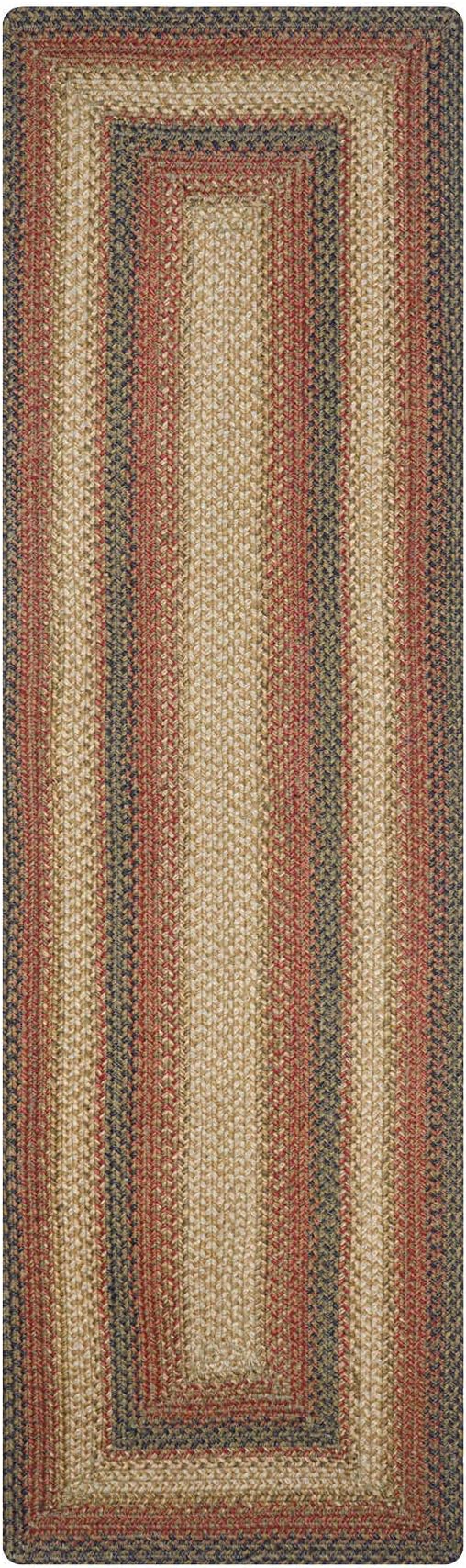 Russet Jute Braided Runner Rug 22x72 - Ideal as Multicolor Braided Rugs Runner for Kitchen, Entryway and Bathroom