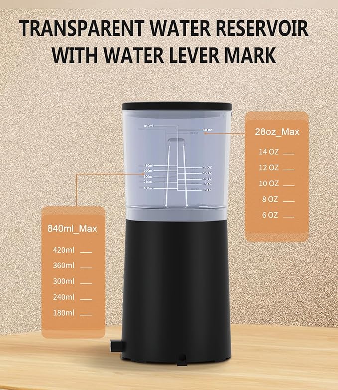 AIKAMI Single Serve Coffee Maker for K Cup & Ground Coffee with Milk Frother, 6 to 14 Oz Brew Sizes, Auto-Off Coffee Machine with Water Reservoir