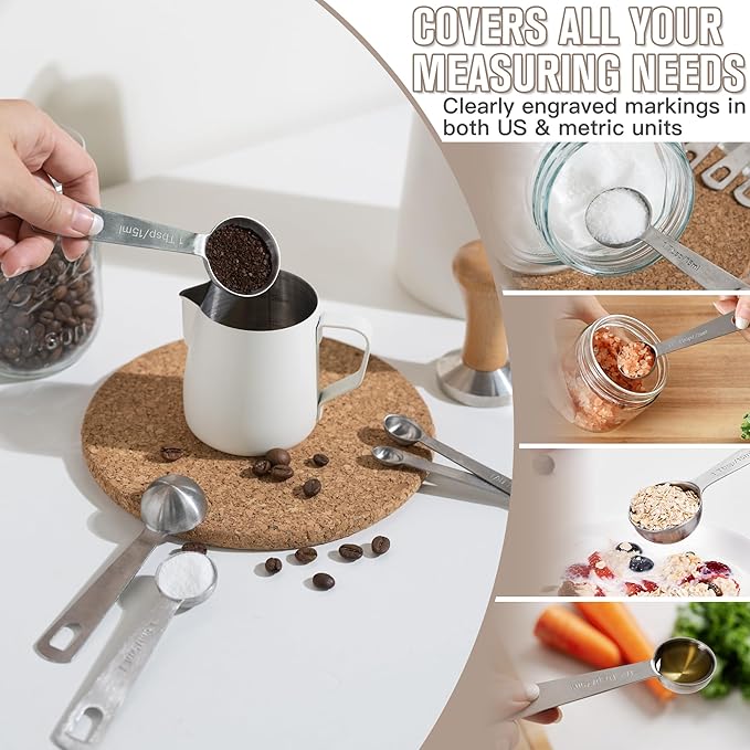 Mixing Bowls with Airtight Lid Set, 23PCS Stainless Steel Nesting Bowls with 3 Graters, Non-Slip Base, Large Prep Bowls 7, 3.5, 2.5, 2, 1.4, 1QT & 14 Measuring Spoons Great for Baking, Serving