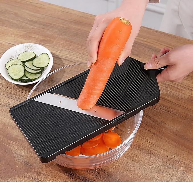 Generic Cabbage Slicer,Large Cabbage SlicerFluffy Shop Finish,for Ultra-Thin Julienne in Time,Adjustable Mandoline Food Slicer for Kitchen Wide with Safety Holder, Yeuiba06 (Big)
