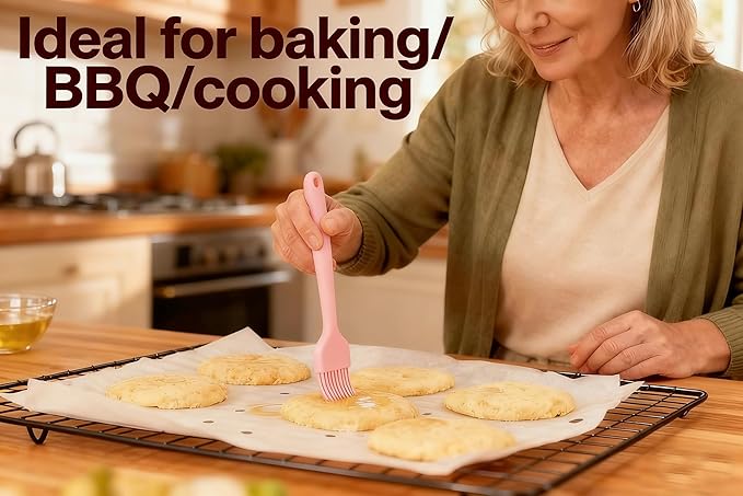 3-Pack Silicone Basting Pastry Brush for Baking Cooking Bbq Grill Spread Oil Butter Sauce