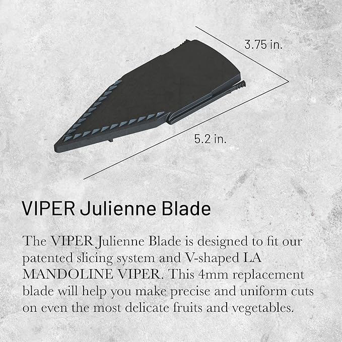 de Buyer VIPER Julienne Blade - 4 mm - Replacement Blade for Matchstick-Style Strips - Designed for LA MANDOLINE VIPER - Made in France