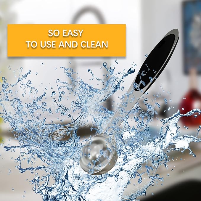 LEIFENY 1PCS 1/2 Tbsp(1.5tsp, 1/4oz, 7.5ml) Single Measuring Spoon with Black Silicone Grip, Stainless Steel Individual Measure Scoop Only
