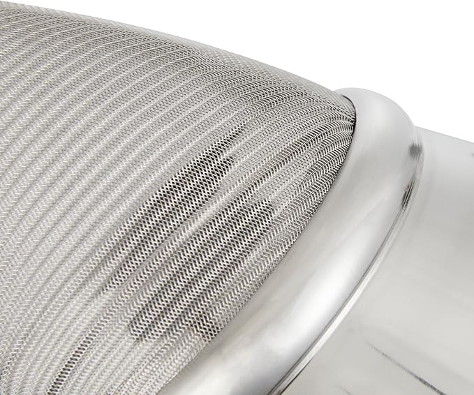 Restaurantware Chinois Strainer 1 Count 8" Stainless Steel Bouillon Cone with Extra Fine Mesh China Cap Strainer for Sauces, Stocks, Soups, Broths, Sifting, Sieving, Professional Kitchen Tools
