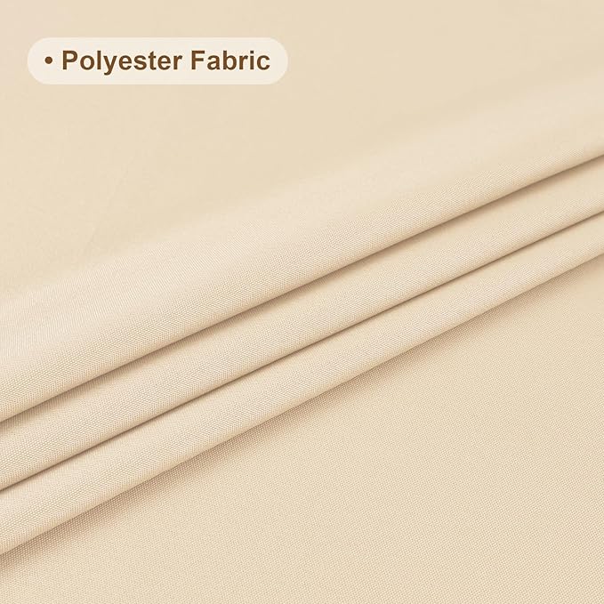 Wolkemer Small Square Tablecloth 36 x 36 Inch Washable Fabric Table Cloth Beige Table Cover for Nightstand End Bedside Tables Tabletop Decoration