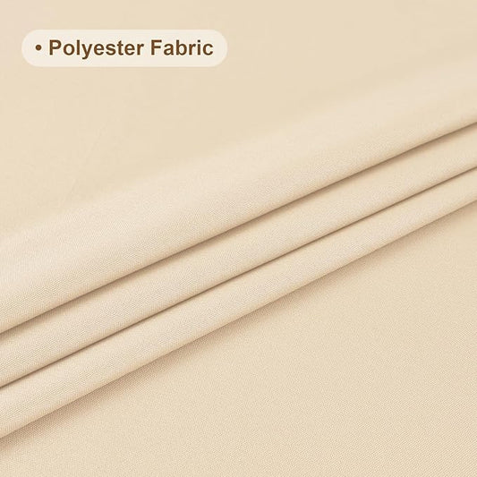 Wolkemer Small Square Tablecloth 36 x 36 Inch Washable Fabric Table Cloth Beige Table Cover for Nightstand End Bedside Tables Tabletop Decoration