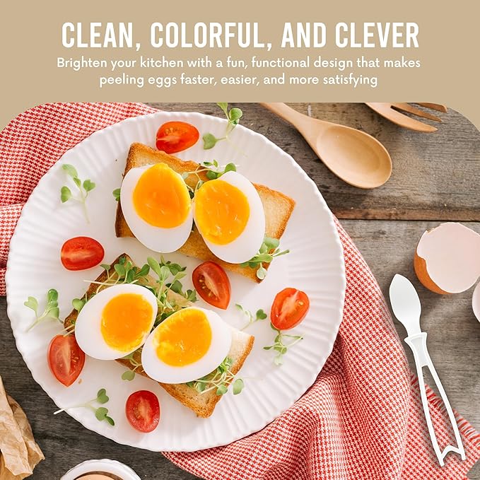 Linden Sweden Egg Peeler, Set of 2 - Great for Avocados, Cherries and Citrus Fruit - Dishwasher-Safe, Easy to Store - BPA-Free