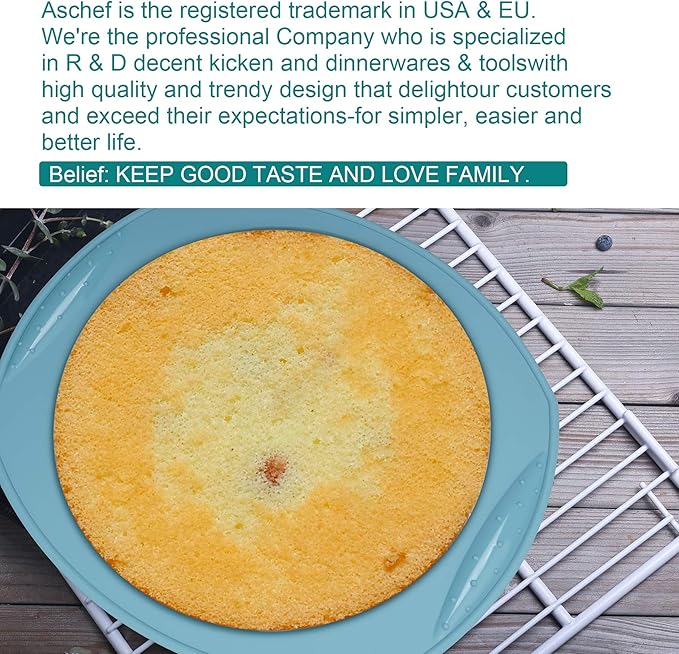 Economical 7in1 Nonstick Silicone Baking Cake Pan Cookie Sheet Molds Tray, Heat Resistant Bakeware Tools for Muffin Loaf Bread Pizza Cupcake
