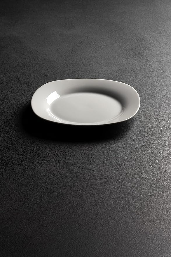10 Strawberry Street 7.5" Catering Square Salad Plate, Set of 12,White