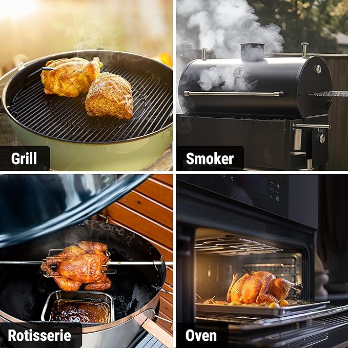 ThermoPro Upgraded Meat Probe Wireless Meat Thermometer, 500ft Bluetooth Meat Thermometer for Cooking Kitchen Oven Smoker, Rechargeable Meat Probe for Backyard Grill BBQ Holiday Gifts