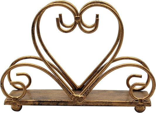 Metal Table Napkin Holder Freestanding Tissue Dispenser, Bronze