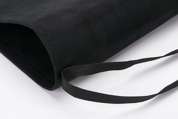 HERSENT Chef’s Knife Roll Case, Waxed Canvas Cutlery Knives Holders Protectors, Home Kitchen Cooking Tools And Utensils Wrap Bag Wallet, Multi-Purpose Brush Roll Bag, Travel Tool Roll Pouch