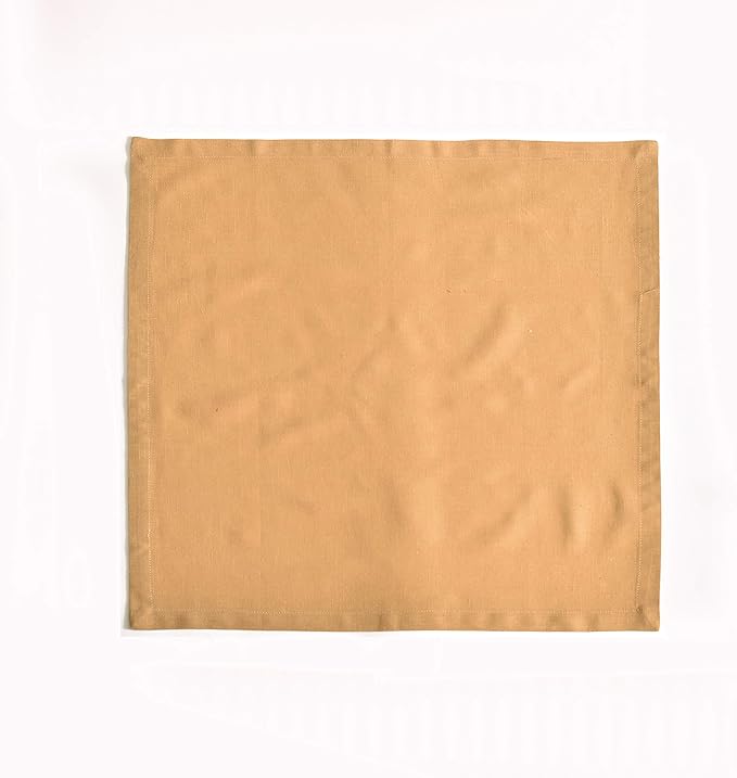 Fingercraft Cloth Napkins, Cotton Linen Blend,12 Pack Easter Special,Beige Premium Quality, Mitered Corners for Restaurant Home Every Day Use Napkins are Pre Shrunk and Good Absorbency Khaki Beige
