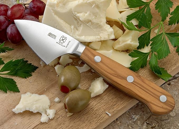 Mercer Culinary Renaissance Olive Wood Parmesan Cheese Knife, 2.75-Inch