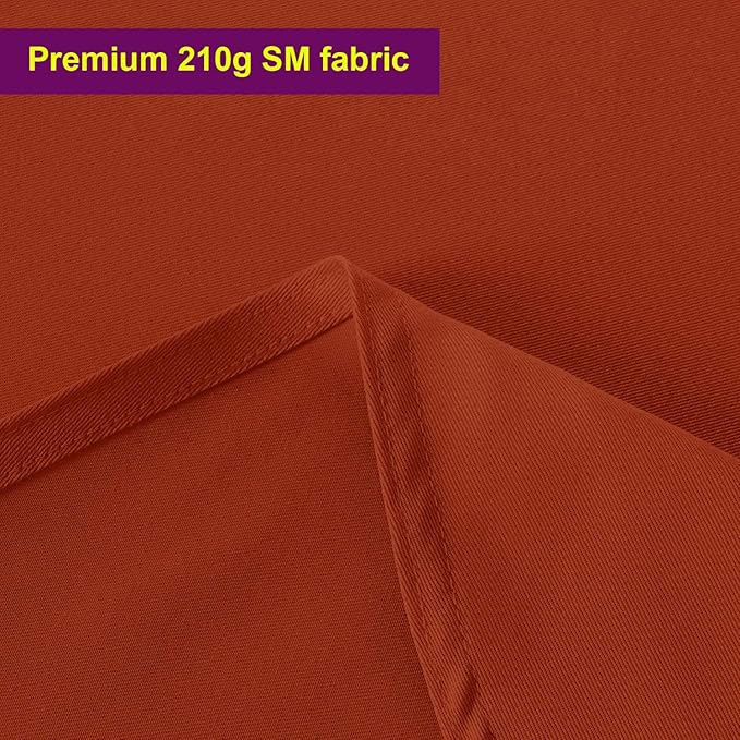 Obstal Rust Rectangle Table Cloth - Heavy Duty Water Resistance Polyester Tablecloth, Decorative Fabric Table Cover for Outdoor and Indoor Use, 60x84 Inch