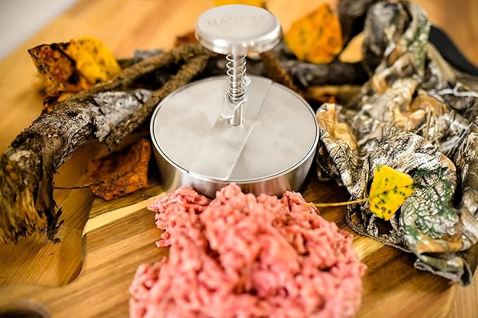 Legend Burger Press, Hamburger Patty Maker, Easy to Clean, 304 Stainless Steel, Commercial Grade, Burger Press Patty Maker, Hamburger Maker Mold, 4.33 inch
