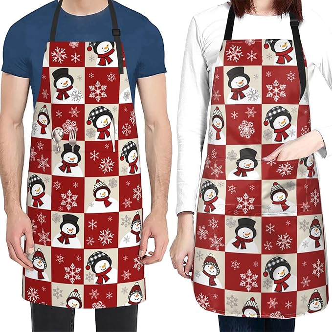 Apron with Pockets Aprons for Women Men Kitchen Chef Apron for Cooking Gardening Server Waitress Painting