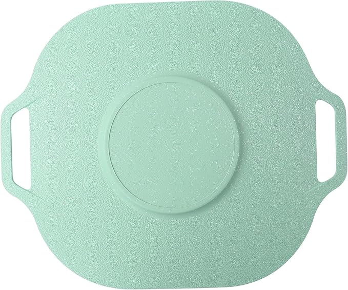 SYQQMEE Korean Grill Pan for Stove Top, Camping Stove and induction Stove, Griddle with Thick Bottom, Non-stick Coating frying Pan (Green, Square)