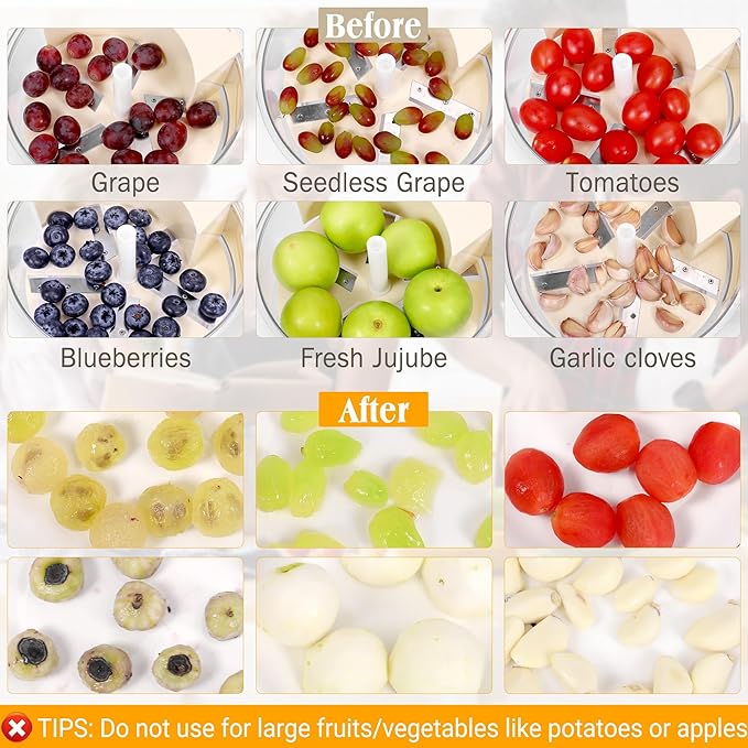 Automatic Grape Peeler Machine, Electric Garlic & Cherry Tomato Peeler Skin Remover Tool for Small Fruits, 20s Fast Peeling, Effortless Peeling Gadget for Home Kitchen Use